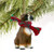 1 X Boxer Miniature Dog Ornament - Uncropped Ears