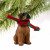 Boxer Miniature Dog Ornament - Uncropped Ears - Tawny