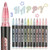 Double Line Outline Pens Self-Outline Metallic Markers Glitter Writing Drawing Doodle Dazzle Pens for DIY Art Drawing Greeting Cards Craft Projects Posters Painting  12PCS