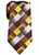 Retreez Vintage Geometric Pattern Woven Microfiber 3.15 inch Mens Tie - Yellow