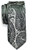 Retreez Paisley Art Pattern Woven Microfiber Skinny Tie - Silver on Black