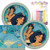 Aladdin Themed Party Pack  Includes Paper Plates  and  Luncheon Napkins Plus 24 Birthday Candles  Serves 16