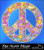 Flower Power Peace Sign Sticker Decal by Dan Morris