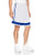 Intensity Flatback Mesh Low Post Basketball Shorts White Royal 3X-Large