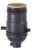 B and P Lamp Brass Early Electric Style Lamp Socket Antique Bronze Finish Push-Thru On Off Function Uno Thread Shell