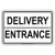 Delivery Entrance Shipping And Receiving Loading Zone Alert Caution Warning Notice Aluminum Metal Tin 8 inchx12 inch Sign Plate