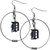 MLB Detroit Tigers Hoop Earrings 2-Inch
