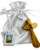 First Communion Prayer Set with Wooden Hand Cross and Traditional Catholic Scapular