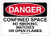 OSHA Danger Safety Sign CONFINED Space NO Smoking Matches Open Flames