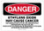 OSHA Danger Safety Sign Ethylene Oxide May Causes Cancer