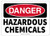 OSHA Danger Safety Sign Hazardous Chemicals