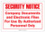 OSHA Notice Safety Sign Company Files for Authorized Personnel ONLY 10x14