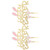 VALICLUD 2 Pcs Happy Easter Glitter Cake Topper Bunny Ears Cake Topper Easter Egg Decor Easter Party Decorations