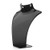 farawamu Necklace Display Rack Jewelry Necklace Earrings Plastic Mannequin Bust Display Stand Organizer Holder Black