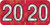 Colortrieve - 2020 Year Labels PMA Holographic Red 3 4 inchH x 1-1 2 inchW Laminated 500 Roll