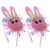 PRETYZOOM 2pcs Hair Hoop Rabbit Ear Headdress Easter Party Hair Accessory Performance Headdress Easter Party Supplies