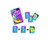 Learning Resources Snap It Up! Math: Add/Sub Card Game