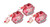 Tootsie Bunch Pops Cherry Lollipops Bouquet Birthday Party Supplies Pack of 3