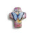 DEMDACO Hope Fuschia Pink Blue Butterfly 2 x 1.5 Inch Resin Stone Pocket Prayer Collectible Cross Token