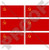 SOVIET UNION Flag USSR Communist Russia 40mm  16 inch  Mobile Cell Phone Vinyl Mini Stickers Decals x6