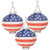 Beistle 52146 3 Piece Light-Up Patriotic Paper Lanterns, 8", Red/White/Blue