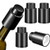 4 Pieces Vacuum Wine Stopper with Time Scale Record Wine Saver Vacuum Pump Stopper Wine Preserver Leak Proof Wine Bottle Sealer Reusable Bottle Stopper Wine Keeper with Inner Rubber Sealer Pump Black