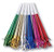 Assorted Foil Party Horns with Fringe 24 ct