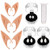EIRMEON Vampire Fangs Teeth Elf Ears - 3 Pairs Vampire Teeth with Adhesive plus  3 Pairs Cosplay Fairy Pixie Elf Ears for Cosplay Costume Accessory Halloween Party Favors