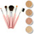 TRY ME KIT w MINI BRUSH SET  COCOA  and  EBONY  Mineral Makeup Sample Size Matte Foundation Bare Skin Powder