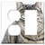 2-Gang Outlet Rocker GFCI Combination Wall Plate Cover - Cat Striped Pet Mackerel Fur Animal Nature