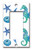 Art Plates Brand Single Gang Rocker Switch/Wall Plate - Colorful Seahorse & Shells