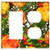 2-Gang Rocker GFCI Outlet Combination Wall Plate Cover - Bouquet Of Flowers Florist Bouquet Of Roses Bouquet