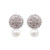 Hiqmic 925 Sterling Silver Pearl Ear Stud Earrings for Women Zirconia  and  White Gold Plated Fashion Jewelry Gifts - WK90119