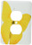 3dRose lsp_33264_6 Butterfly Yellow Outlet Cover Multi-Color