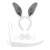 Rabbit Long Ears Headband Bunny Costume Kids Kit with Furry Bow Ties Tail for Kid Adult Halloween Easter Cosplay Set