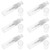 Lurrose 2ml Airless Pump Bottle Refillable Empty Clear Mini Clear Plastic Spray Bottle Tiny Travel Containers Mini Essential Oils Perfume Sample Bottles 30pcs