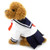 Ranphy Small Dog Cat Pet Navy Captain Sailor Costume Clothes for Girls Dog Dresses Fresh Style Student Uniform S
