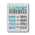 Goutoports Laundry Room Vintage Metal Sign 11.8x15.7 Inch Laundry Schedule Gray Decorative Signs Wash Room Home Decor Art Signs
