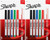 Sharpie Permanent Markers Ultra Fine Point Assorted Colors 5 Count - 2 Pack