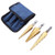Heitune 3 Pieces Small HSS Step Titanium Cone Drill Hole Cutter Bit Set Tool with Pouch