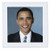 3dRose qs_5320_2 Obama Barack-Quilt Square 6 by 6-Inch