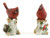 Gerson Winter Cardinals on Stump Holiday Figurines - Set of 2