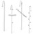 choice of all 4PCS Ear Cuff Wrap Crawler Hook Earrings for Women Girls Unique Long Earrings Hypoallergenic Stud Climber Earrings  silver 4pcs