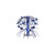 Blue Mortarboard Graduation Centerpiece 4 ct