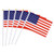Small American Flags on Stick 4x6 Inch Small US Flags Mini American Flag American Hand Held Stick Flags Spear Top  50 Pack