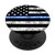 First Responder Thin White Line Flag EMS Gift for Paramedic PopSockets PopGrip Swappable Grip for Phones  and  Tablets
