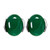 Earrings Stud Crystal Pearl Earring Set Fashion Women Natural Green Agate Stone Inlaid Plated Stud Earrings Jewelry Gift for Girls Women Men