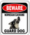 Beware Norwegian Elkhound Guard Dog Aluminum Composite Outdoor Sign 8.5 inch x10 inch