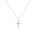 Befettly Tiny Cross Necklace Women Silver Dainty Polished Faith Cute Crucifix Pendant Neckalce