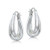Sterling Silver Square-Tube Twisted 15mm Double Square Hoop Earrings